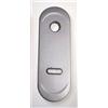 effedielle® Mostrina in alluminio doppia mappa colore argento interasse 85 mm.-placca per porta blindata,placchetta-borchia ATRA-DIERRE-(mm.h.182x62).Bocchetta completa di sottoplacca e inserti chiave