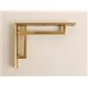 Brass bee Supporti in Ottone Massiccio Lucido Art Deco Satinato | Mensola in Ottone Massiccio Pesante Interamente in Ottone Massiccio | Venduti Singolarmente