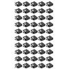 Hyuduo 50Pcs Presa Jack Audio per Montaggio A Pannello Femmina A 5 Pin, Presa interna per Cuffie Ster, Connettori per Adattatori Audio, 12V 1A 3,5 Mm per Uso industriale Fai-da-Te
