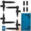 KOTARBAU® - 4 nastri angolari 400 x 300 mm, forgiati anticati, per porte e garage