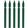 MED BUILDING SOLUTIONS MED - 5 PZ Palo Paletto in ferro a T 30x30x3 mm Plastificato Verde per Rete Recinzione Metallica - Altezza 175CM - Robusto, Anticorrosione - TUTTE LE MISURE - MADE IN ITALY (5 PZ H. 175 CM)