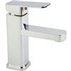 GLOBALHUT Rubinetto da bagno, miscelatore per lavabo, miscelatore per lavabo in acciaio , per migliorare l'estetica complessiva del per tuo bagno o della zona del lavandino