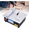 ZJLZJLO Mini sega da tavolo multimateriale | Taglierina da tavolo compatta per alluminio, PCB, acrilico, legno e altro ancora - Strumento da officina definitivo per fai da te e hobbisti,B