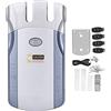 FILFEEL WAFU 00 Serratura Invisibile Senza Fili, Serratura per Porta di Ingresso Senza Chiave con Sblocco a Tocco con 4 Telecomandi per TUYA Blue e Silver Shell
