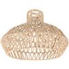 Uonlytech Paralume in Rattan Con Paralume in Carta Intrecciata Luce Soffusa Per Arredamento Retrò