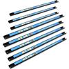 Wiltec Set di barre magnetiche 8x61 cm Barra porta utensili a parete in acciaio per officina