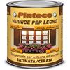 Veleca PINTECO SATINATA Trasparente - ml. 750 - VERNICE ALL'ACQUA PER LEGNO DA ESTERNO