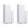 aixi-SHS 2 Pack Sensore wireless per porte e finestre con pulsante SOS per sistema di allarme domestico da 433 Mhz