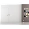 FIP Porte Italiane, Porta Bianca Filo Muro Easy Wall Moderna, con Serratura Magnetica, Installazione Semplice su Muratura o Cartongesso, 90x210 cm, Apertura Destra a Spingere e Sinistra a Tirare
