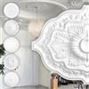 HEXIM Perfect stucco rosone - grande selezione di rosoni da soffitto in schiuma rigida PU, robusto, elemento decorativo (B2016-914 x 660 mm) Bordo per lampadario medaglione decorazione interna