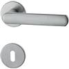 Ghidini Maniglia per porte interne NION, zama, in diverse finiture, con rosetta tonda Ø 50x5 mm e bocchetta foto CHIAVE, adatta per porte con spessore di 38-42mm (ZCS)