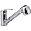 Generico Rubinetto per lavello cucina con doccetta estraibile miscelatore monocomando in ottone cromato girevole a 360°