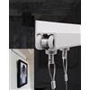 Generic Kit per appendere quadri per più foto, binario decorativo con corde in acciaio per opere d'arte a soffitto, montaggio a parete