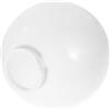 Cabilock Paralume Sfera in Acrilico Bianco per Lampada Esterna, Ricambio | Copri Luce Resistente alle Intemperie, Diametro Attacco 9, 50cm, per Spazi Esterni e Ambienti Domestici