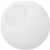 CHILDWEET Paralume in Vetro Rotondo Bianco Opaco, Paralume di Ricambio Palla Vetro Decorata Facile Installazione e Trasmissione Luce Eccellente, per Lampade a Sospensione Eleganti