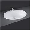 Arredobagnoecucine Lavabo Incasso - Lavandino Soprapiano L. 63,5 cm RAK Modello Cherry in Ceramica Bianco
