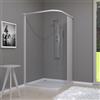 IMPERIAL BAGNO - Box Doccia 2 Lati Angolare Soffietto In Pvc Bianco (80x120)
