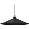 Generic Homin Paralume in metallo da 40 cm, stile retrò, a forma di disco, facile da installare, per soggiorno, camera da letto, cucina, sala da pranzo, bar e ristorante. (Nero)