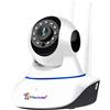 Di Tutto Per Tutti® Ip Camera 2 Antenne | WIFI | LAN | SD | Motorizzata HD 720p Onvif Infrarossi Audio Bidirezionale Videosorveglianza, Interno, App Yoosee
