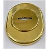 SECUREMME BOCCHETTA ROSETTA PER PORTA PORTONE BLINDATO, PIASTRINA PER CHIAVE DOPPIA MAPPA FORO CHIAVE SECUREMME MOSTRINA FINITURA OTTONE LUCIDO 82X62