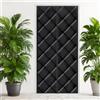 Generic Tende per Porta Isolante Termico e Acustico, Magnetica Autoassorbente, Anti Freddo per Cucina Casa, Impermeabile Antivento Oxford, Nessuna Perforazione Necessaria 80 90 200 210cm(Black,90x220cm)