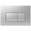 VALSIR serie VS0871337 Placca 2 Pulsanti per cassetta incasso Tropea 3 Cromo Satinata