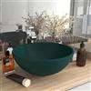 Generico Lavandino Lusso Rotondo Verde Scuro Opaco 32,5x14 cm Ceramica,Articoli di ferramenta,Prodotti idraulici,Articoli idraulici,Lavandini,Lavandini bagno-146970