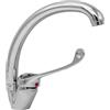 BAGNOCLIC | Miscelatore cucina | Ottone cromato, canna girevole, leva clinica | Flessibilità, controllo preciso, completo di accessori | Design elegante per cucine moderne