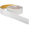 ProfiPVC Battiscopa PVC 50x20 mm - 5 metro, Adesivo, con Striscia Spezzata, Battiscopa Angolare Autoadesivo, flessibile e morbida, montaggio facile, 50x20 mm, Grigio Chiaro