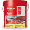 fischer - Vernice impermeabilizzante (secchio 5kg) Bianco con fibre, impermeabile ed esterno