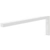 HOLZBRINK Supporto per mensola in metallo 45x15 cm HLA-B (1 pz) | Supporto per mensola lavabo da appoggio, reggimensola robusta da muro | Colore: Bianco