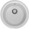 Plados Lavello cucina Tondo PL4351 Bianco Latte, Diametro 435mm, Base 40/45cm, Foro Incasso 410mm