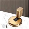 PEKJDS Nuovo fermaporta magnetico, arresto silenzioso meccanico aggiornato senza punch-free, regolabile senza foratura meccanica del pavimento Doorstop Serrature magnetiche (Bronze)