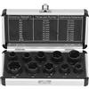 Holigie Kit Estrattore Bulloni, Estrattore Bulloni Rotti 10 Pezzi in Acciaio Legato con Custodia Solida, Estrattore Bulloni Arrotondato per la Rimozione di Viti Rotte Danneggiate