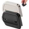 Generico Magnetic Retractable Box Cutter - Safety Lock Utility Knife With Built-In Magnet for Easy Storage & Quick Access, Box Cutter Magnet, Cardboard Opener with Right Angle Groove (BLACK+WHITE)