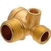 BE-TOOL Valvola di ritegno non ritorno compressore valvola di ritegno valvola compressore aria 3-Way per compressore d'aria diretto (femmina, 1,27 cm x 0,9 cm x 0,3 cm)