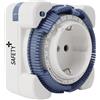 Theben 0260833 - Timer 26 Safety-Plus, interruttore meccanico per prese, timer analogico, programma giornaliero, maggiore protezione da contatto, per cameretta dei bambini, asilo, scuola