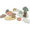 Jollein Set di giocattoli da bagno in schiuma - Kangaroots - 9 pezzi EVA galleggianti - Puzzle per bagno e doccia - Con rete ventose per riporre i giocattoli - Promuove le capacità motorie
