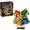 LEGO Harry Potter Stemma della Casa di Hogwarts - Giocattolo Wall Art 3D con Animali - Decorazione per Cameretta - Idea Regalo di Compleanno per Bambine, Bambini e Adolescenti da 12 anni in su - 76462