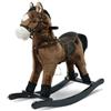 Bayer Chic 2000 - Cavallo a dondolo Joe, a dondolo con suono, marrone scuro, piccolo