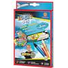 Günther Flugspiele 1590 - Magic Jet gonfiabile da colorare, circa 44 x 22 x 17 cm, aereo da colorare e gonfiare, per bambini a partire dai 3 anni di età