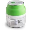 Innoliving Sminuzzatore Elettrico Senza Fili Ricaricabile, Tritatutto Salvaspazio, Lame in Acciaio Inox, Capacità 250ml, Potente e Compatto, Facile da Pulire, Ideale per Ortaggi (VERDE INN-695G)