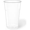 DOT Horeca Solutions 200 Bicchieri PET trasparenti monouso 500 ML tacca 0,4 alta qualità usa e getta bicchiere riciclabili per acqua bevande birra cocktail drink