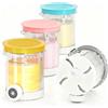 Vione Creami Contenitori per Ghiacciole a Spirale da 16 once per Ninja Swirl di CREAMi Macchina per Gelato e Soft Ice - 4 Contenitori per Ghiacciole a Spirale per Ninja Serie NC700 NC701EU, Senza BPA