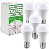 ONIX TECH 5 Pezzi Lampadina LED E27 Luce Calda 15W 1500Lm AC 220-240V 50-60 Hz - Lampadine LED E27 Luce Calda 3000k - Fino a 25000 Ore di Funzionamento Fino a 10000 Cicli di Accensione e Spegnimento