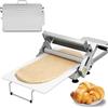 Zanefoo Sfogliatrice Manuale & Macchina per la Pasta (30cm) - Spessore Regolabile 0-25mm - Tirapasta Professionale in Acciaio Inox per Pasticceria, Pizza, Croissant & Pasta di Zucchero(S)