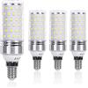 SanGlory Lampadina LED E14 Luce Fredda, 12W equivalente a 100W Lampada Alogena, Lampadine Mais E14 6000K, Risparmio Energetico, Non Dimmerabile, Nessun Sfarfallio, Pacco da 4