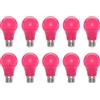 ZFQ 3 W E27 lampadine colorate A60 3 W LED a forma di lampadina rosa E27 LED lampadina 250 lm per esterni, feste, palcoscenici, decorazioni interne, confezione da 10