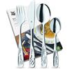 WMF Posate per bambini con incisione del nome, in acciaio inox, 4 pezzi, lavabili in lavastoviglie, regalo per battesimo, battesimo per ragazze e ragazzi, posate per bambini con incisione, set di