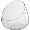 FLCPJGV 2x Vaso in Vetro Trasparente con Scodella Inclinata, Mini Barattolo per Caramelle, Porta Piante Ad, Vaso per Piante in Terrario per Giardino, Cas